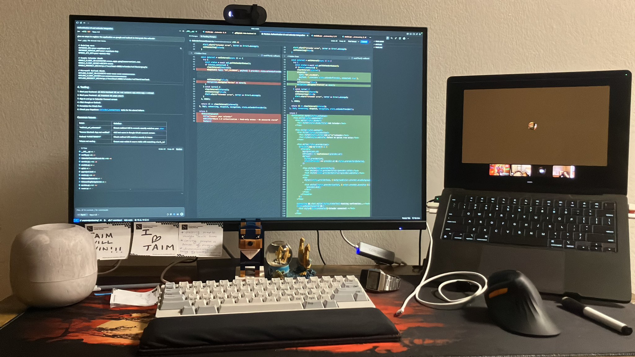 Late night coding with Chinmay